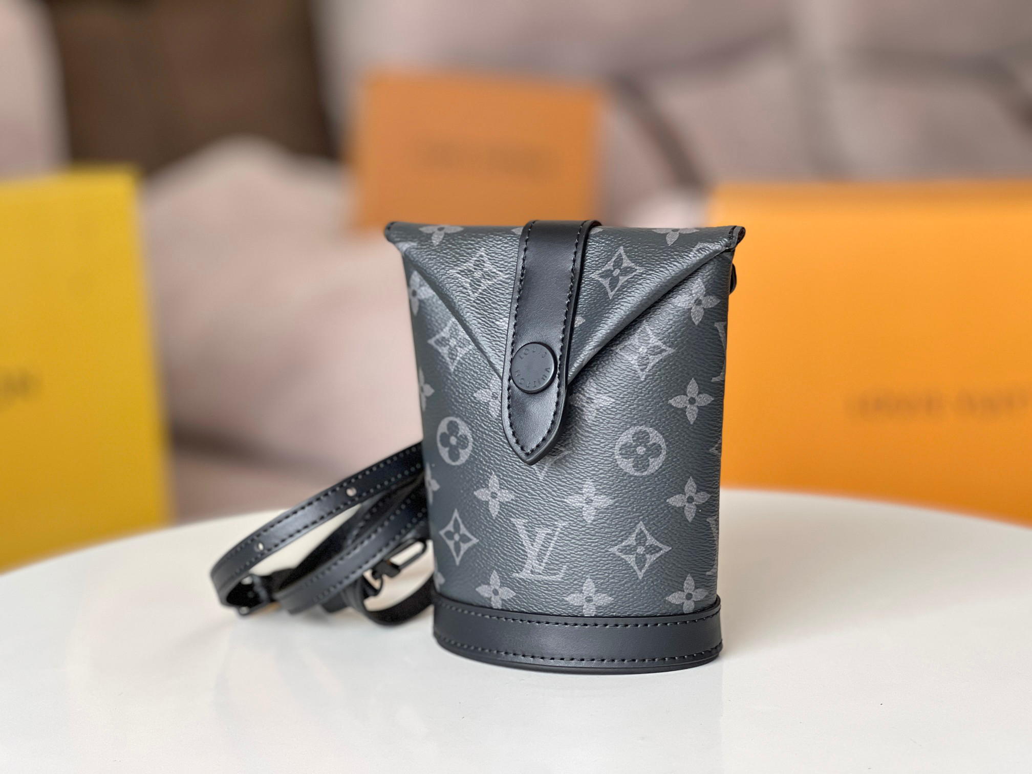 Louis Vuitton Monogram Eclipse Envelope Pouch - Image 2