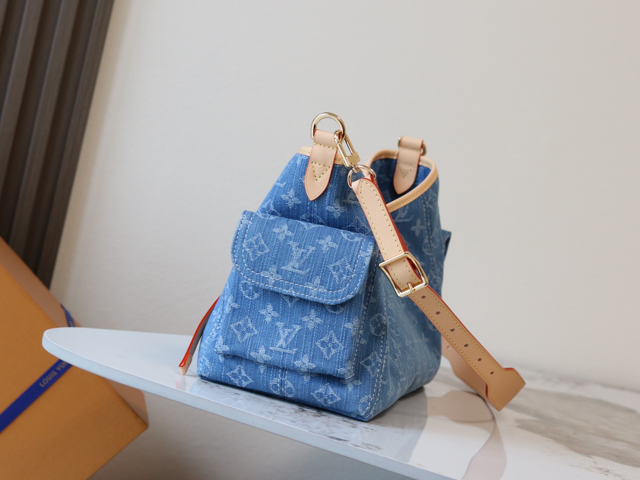 Carryall Cargo Small Denim Handbag - Image 2