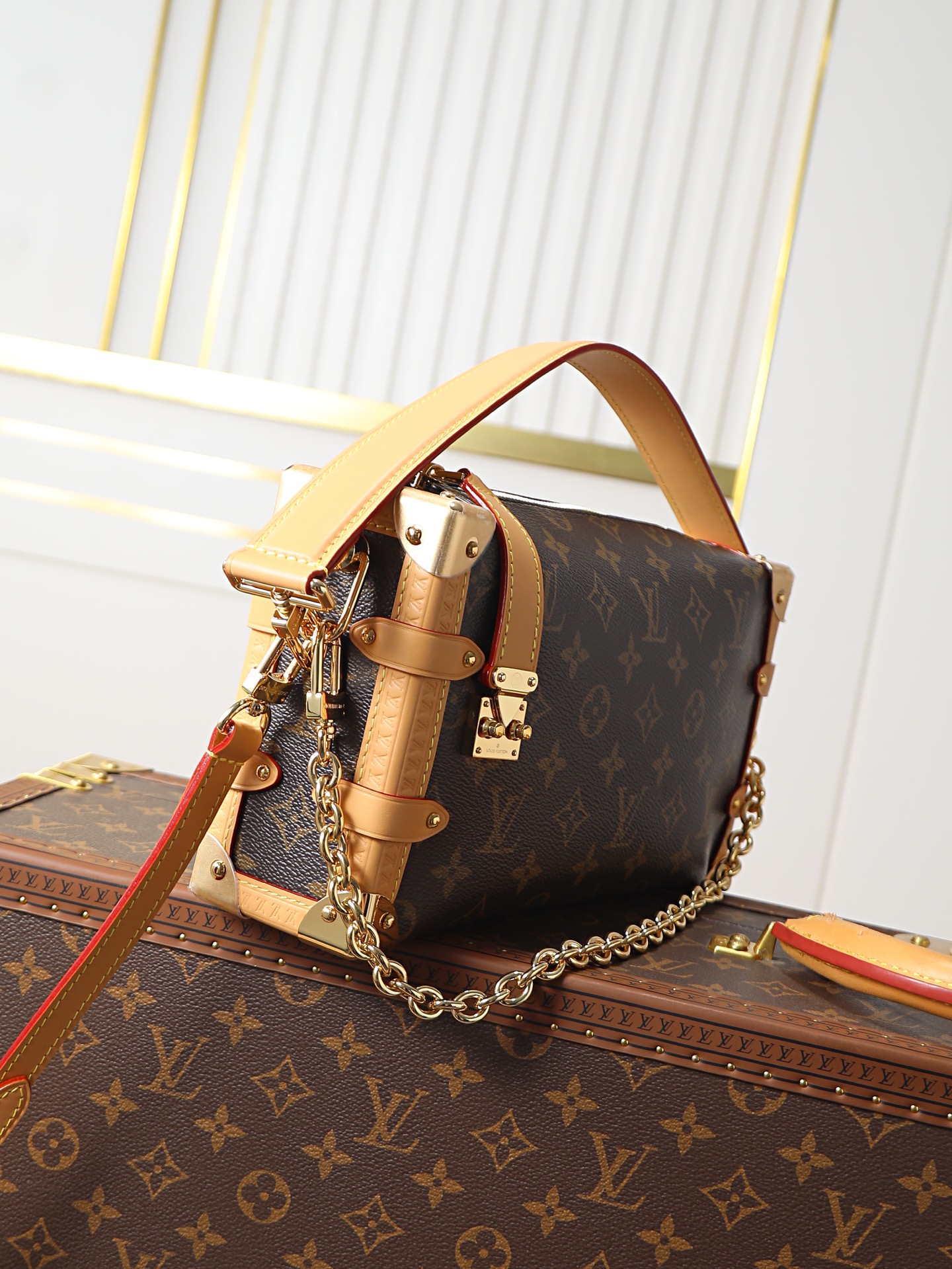 Louis Vuitton Side Trunk East West Bag in Monogram Eclipse Canvas, M28385 - Image 2