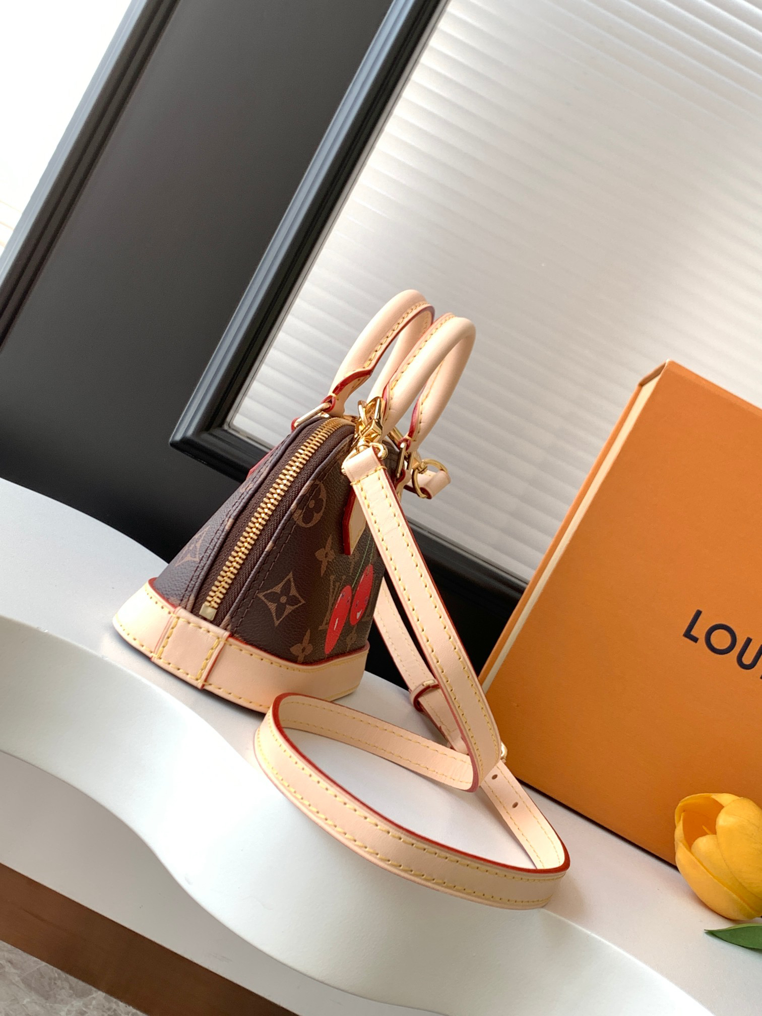 Louis Vuitton Nano Alma Handbag – Cherry Monogram - Image 2