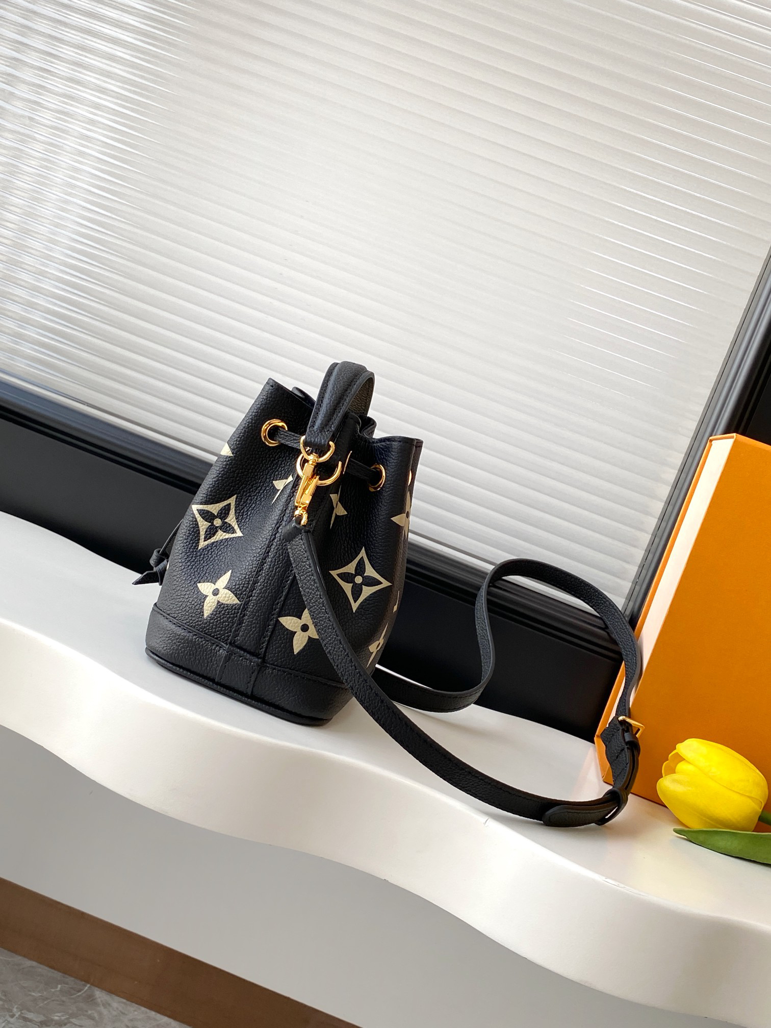 Louis Vuitton Nano Noé Handbag in Monogram Empreinte Leather - Image 2
