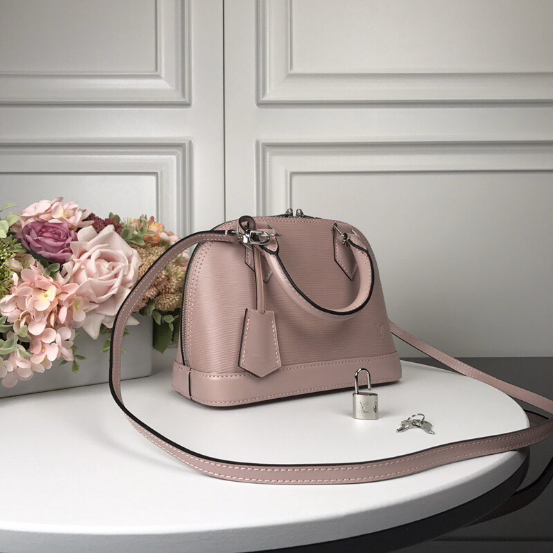 Louis Vuitton Alma BB Pink Epi Leather Crossbody Bag - Image 2