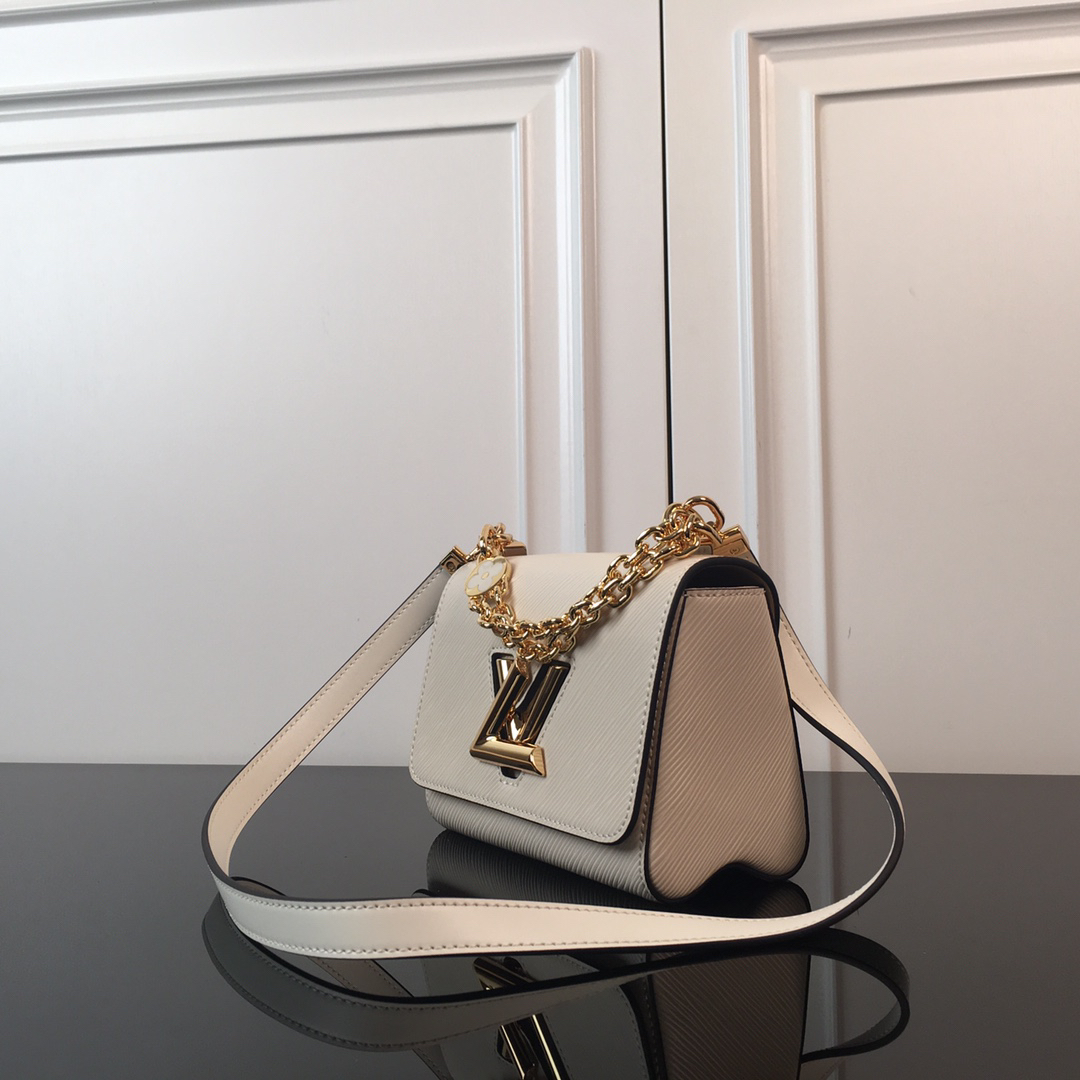 Louis Vuitton Twist Small Crossbody Bag M59405 in White Epi Leather - Image 2