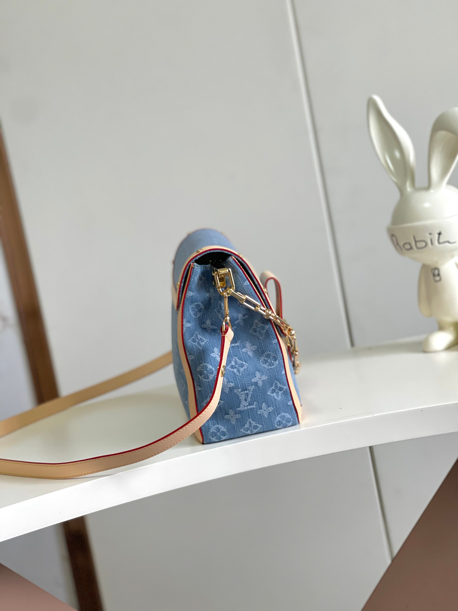 Louis Vuitton Dauphine Soft Large Denim Shoulder Bag - Image 2