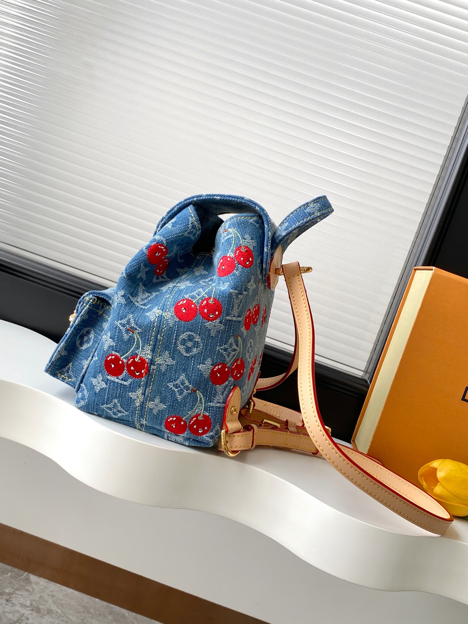 Louis Vuitton Venice Monogram Cherry Denim Shoulder Bag - Image 2