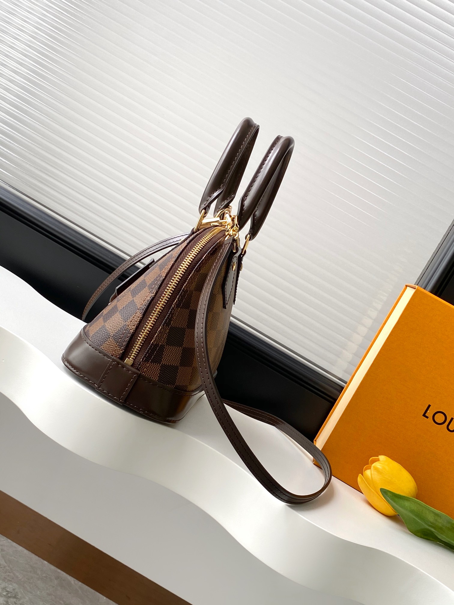 Louis Vuitton Alma Bridge Monogram Crossbody Bag - Image 2
