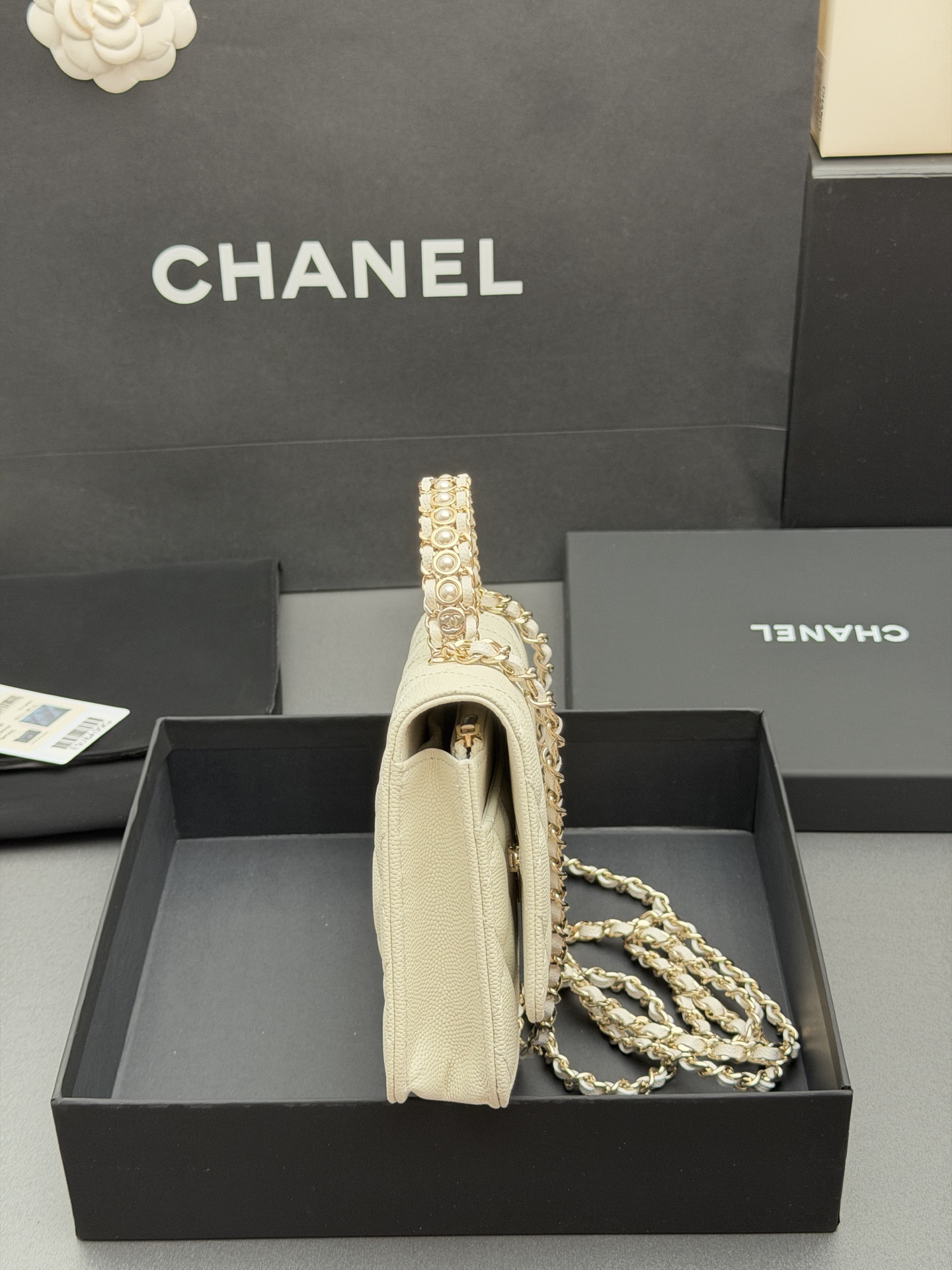 26C WOC Pearl-Handle Chain Bag - Image 2