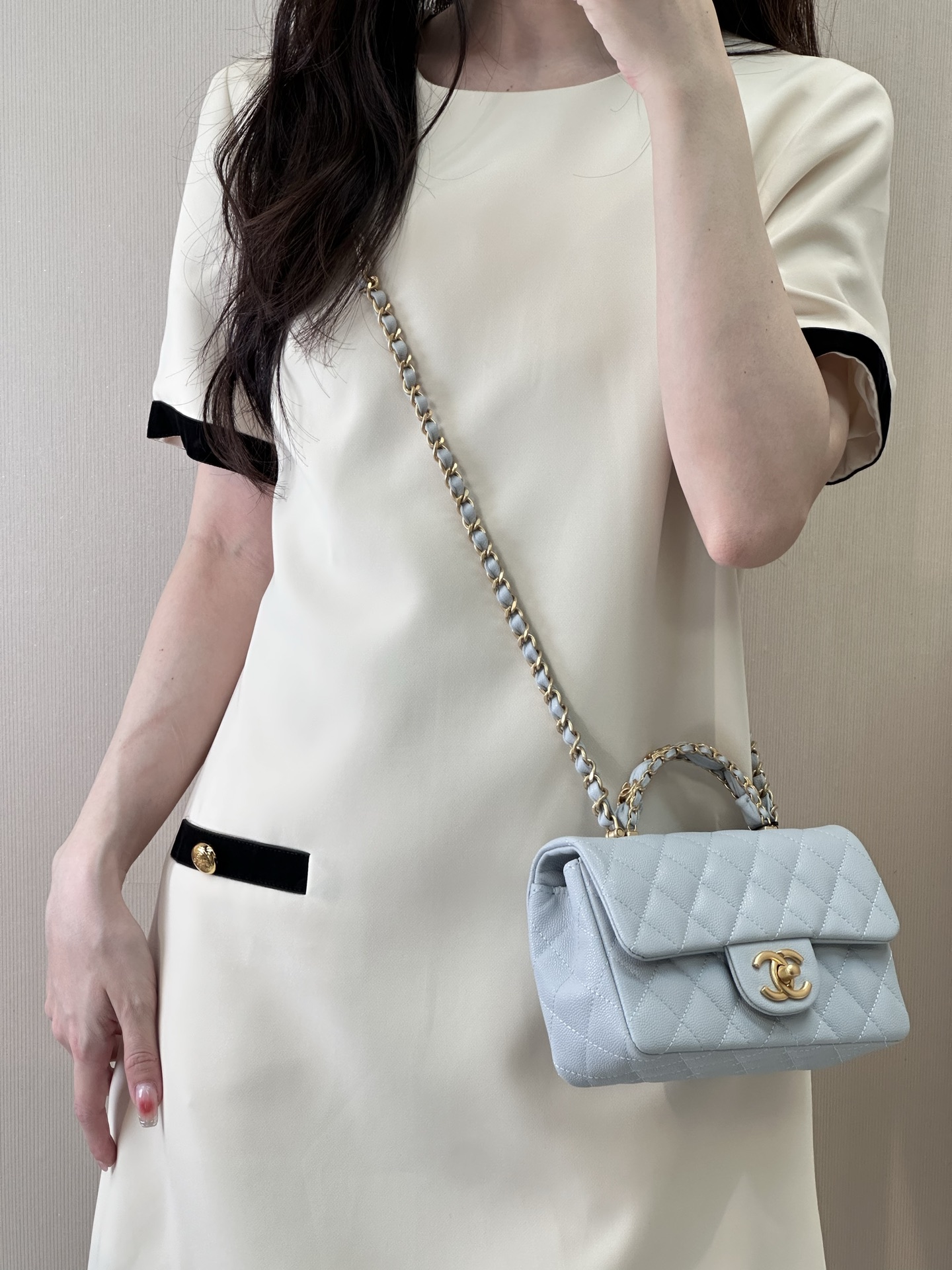 Chanel 24B Lambskin Mini Flap Bag - Image 2