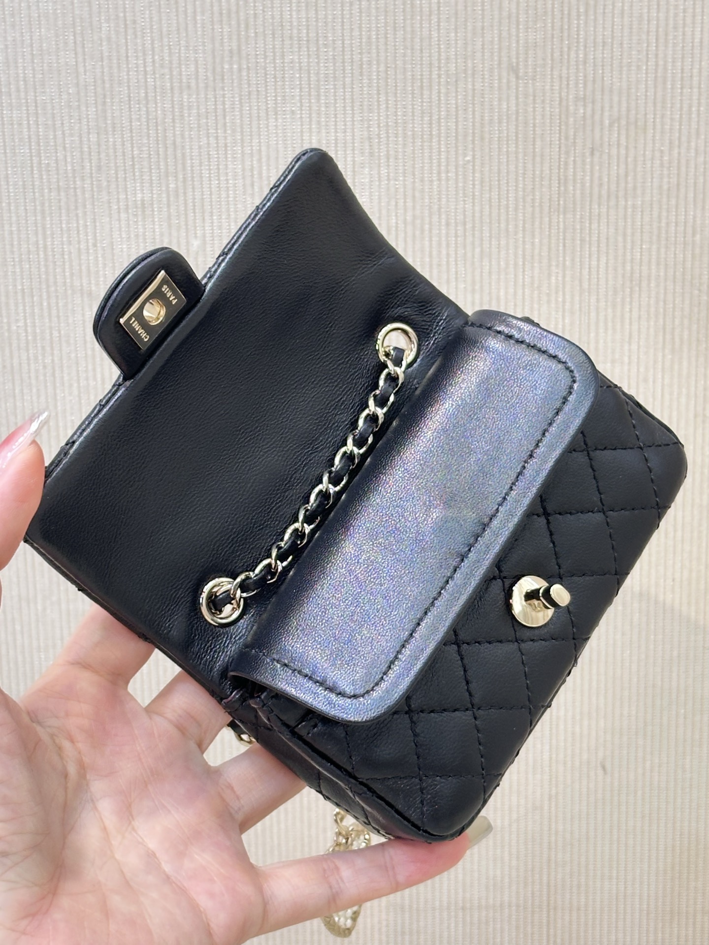 Chanel 25A Super Mini Classic Flap Bag Charm in Lambskin - Image 2