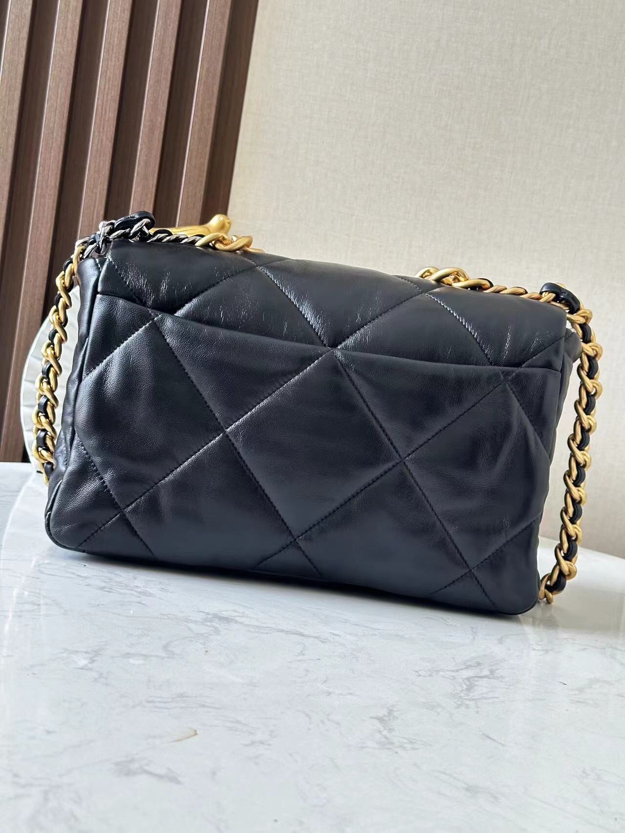 Chanel 19 Lambskin Flap Handbag - Image 2