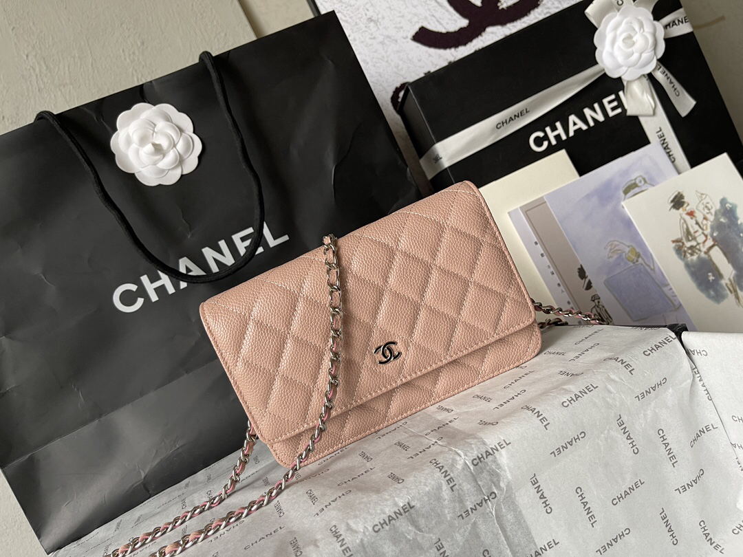 Chanel CF WOC Black Caviar Leather Chain Bag - Image 2