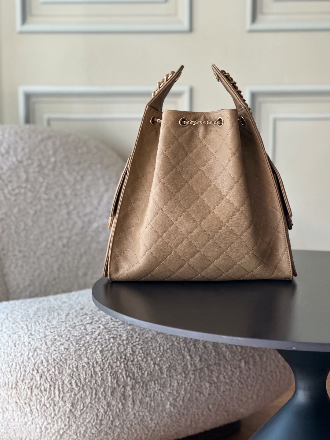 CHANEL 25C Quilted Calfskin Hobo Shoulder Bag - Image 2