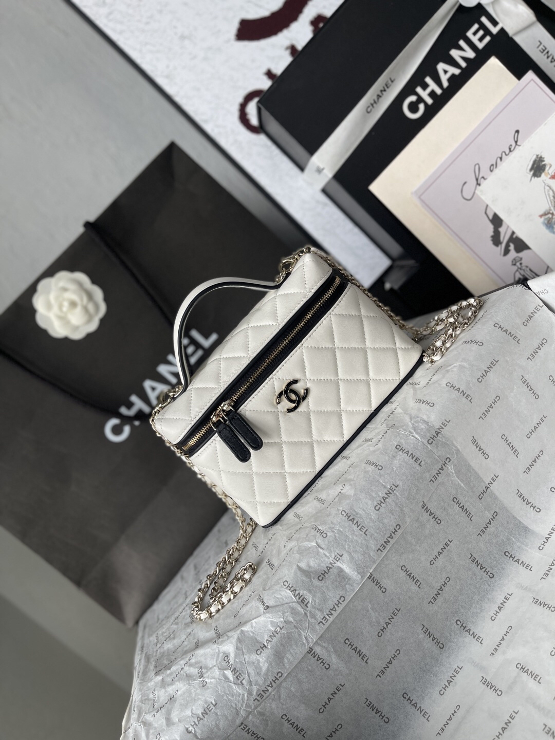 Chanel Panda Motif Small Box Bag - Image 2
