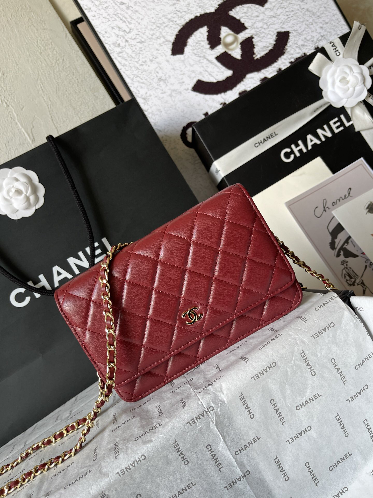 CF WOC Series Italian Lambskin Chain Shoulder Bag - Image 2