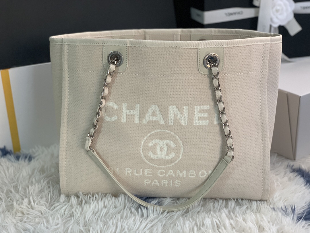 Chanel Denim Canvas Tote Bag - Image 2