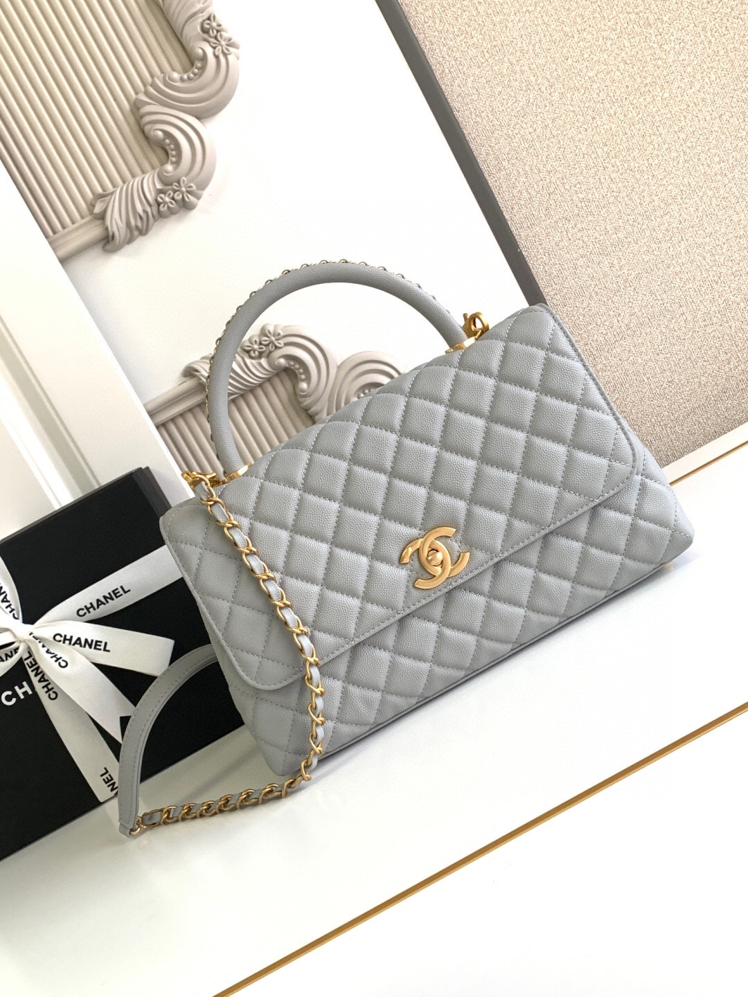 Chanel Coco Handle Flap Top Handle Bag - Image 2