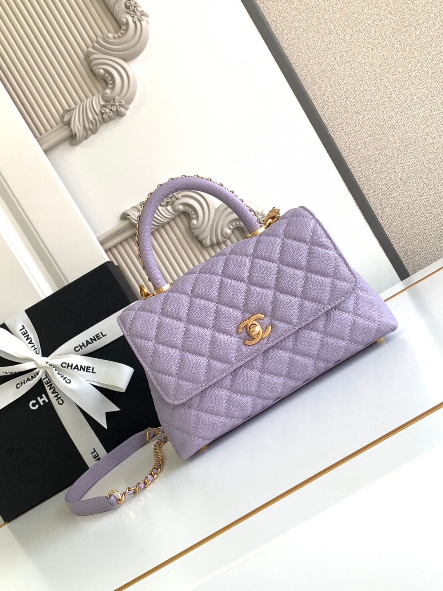 Chanel Coco Handle Flap Top Handle Handbag - Image 2