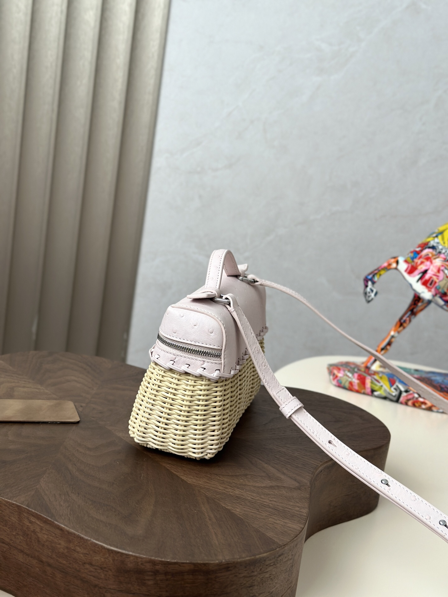 ExtraPocket Woven Bamboo Handbag - Image 2