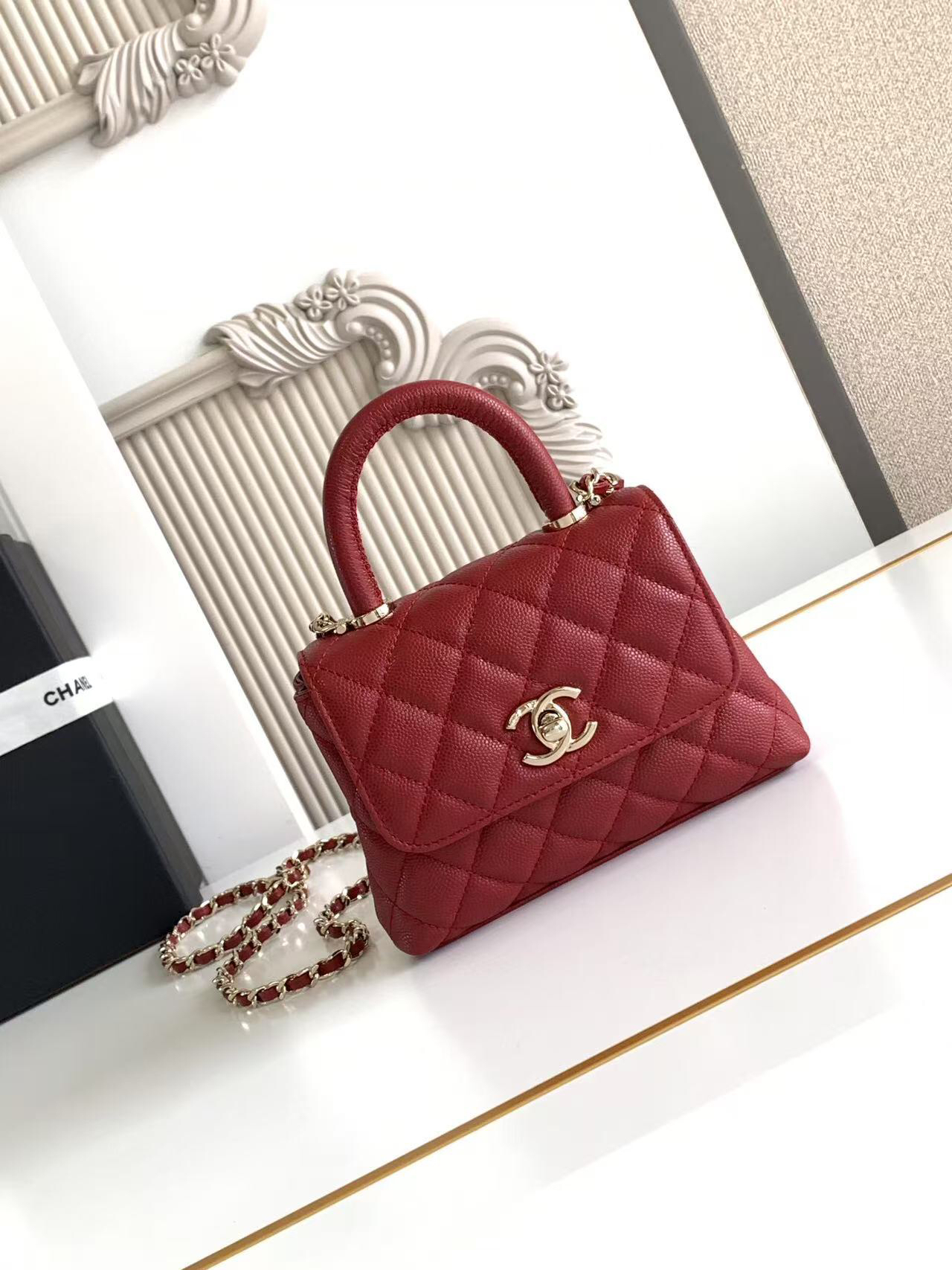 Chanel Coco Handle Classic Top-Handle Handbag - Image 2