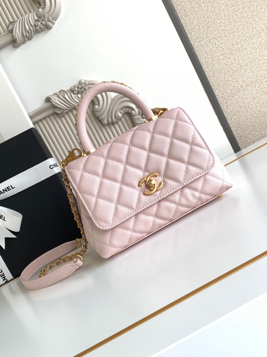 Chanel Coco Handle Mini Top-Handle Bag AS2215 - Image 2