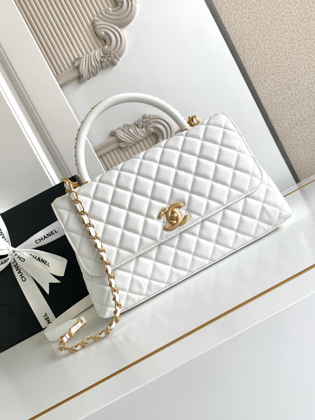 Chanel Coco Handle Top-Handle Handbag - Image 2