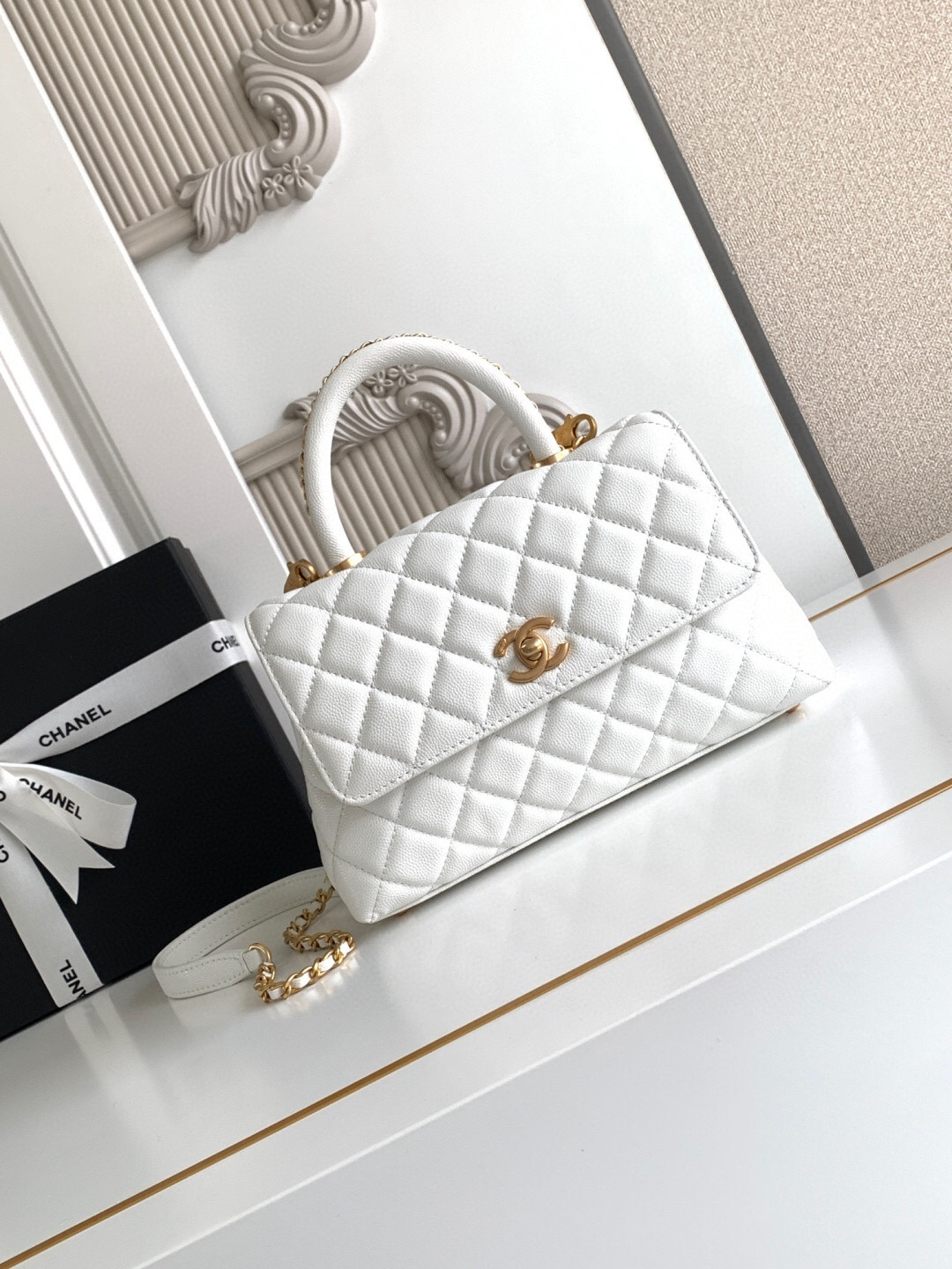Chanel Coco Handle Mini Top Handle Bag - Image 2