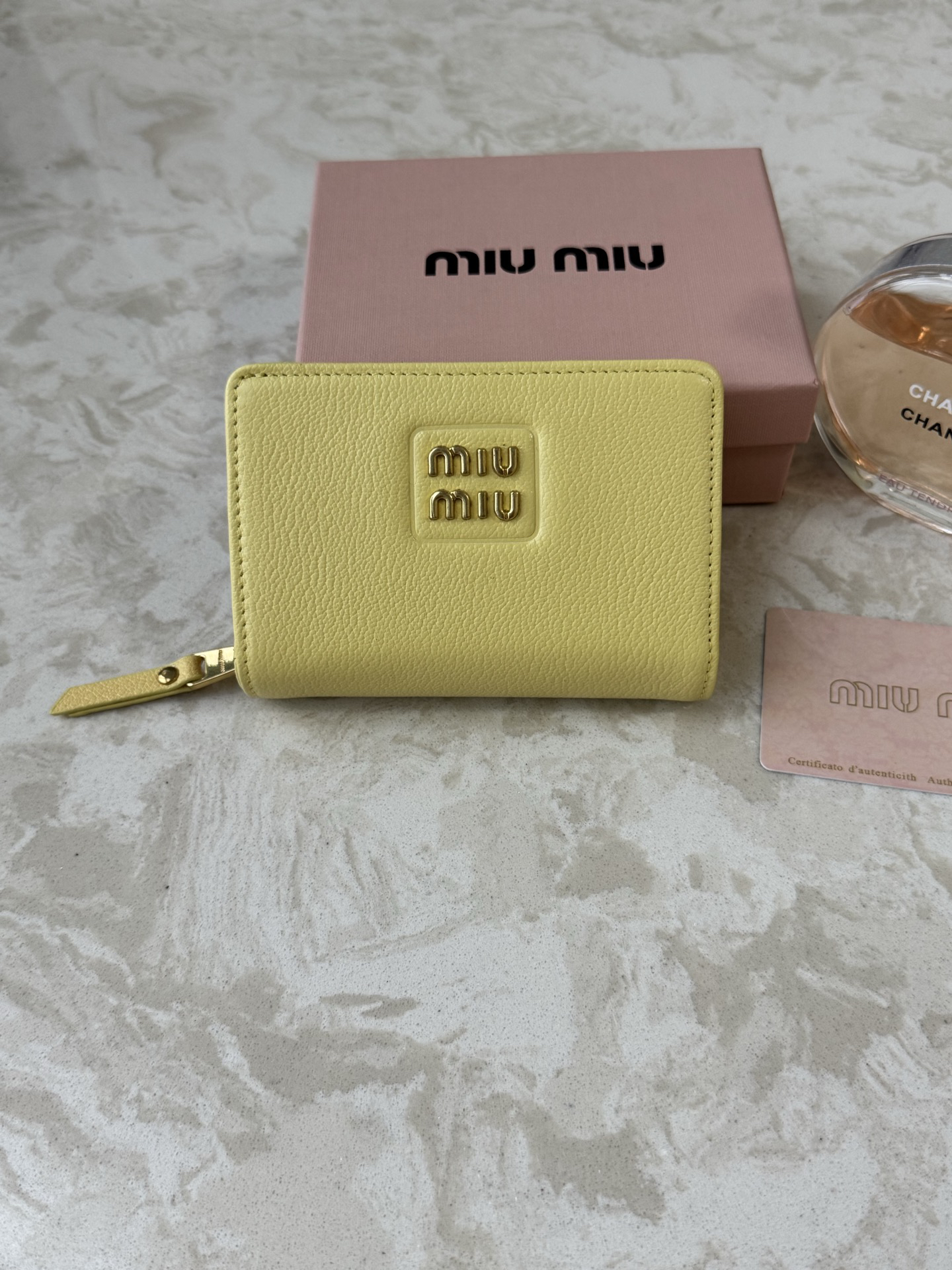 Miu Miu Leather Wallet with Multiple Card Slots - Image 2