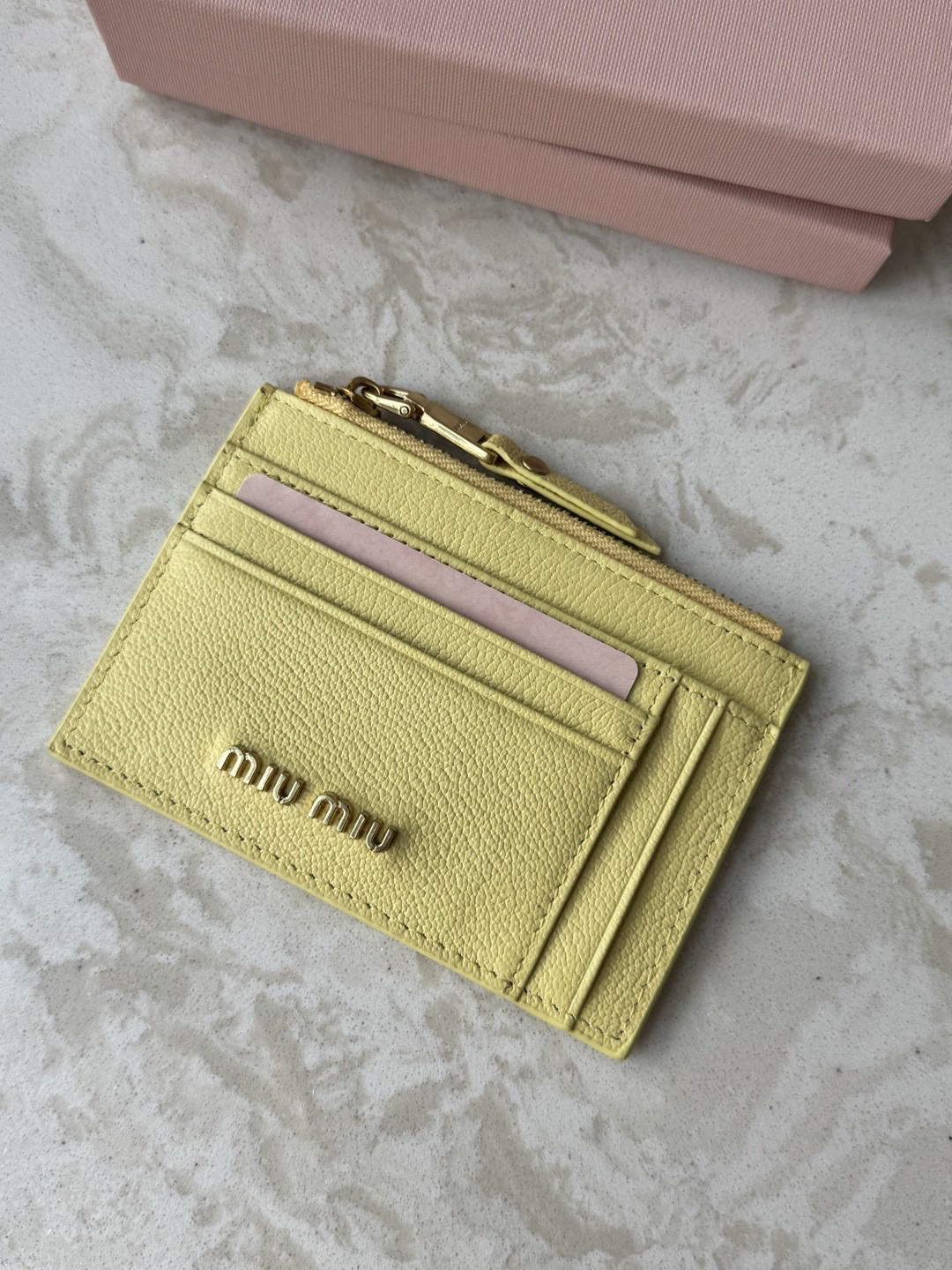 Miu Miu Leather Card Holder - Image 2