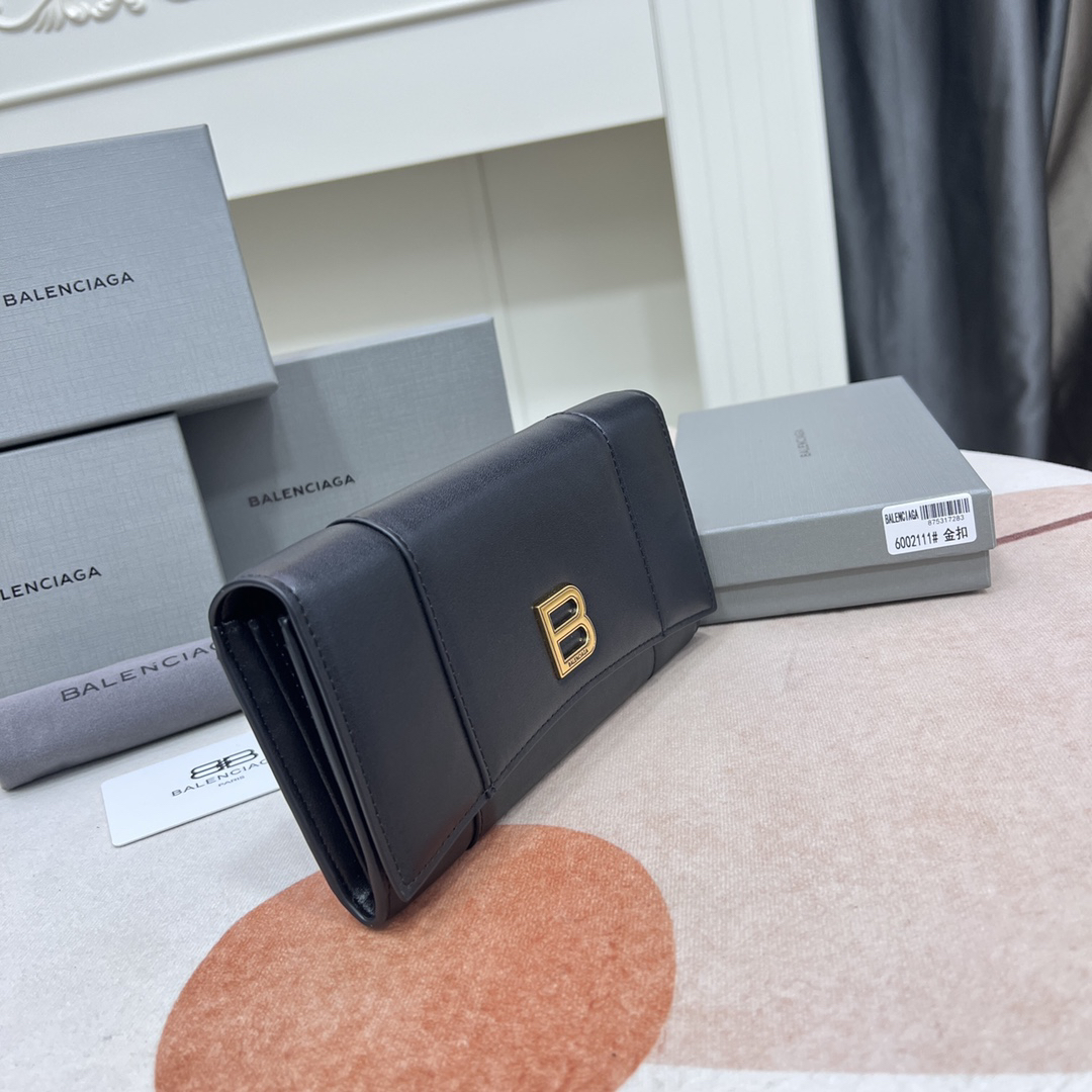 Balenciaga Large Black Long Wallet - Image 2