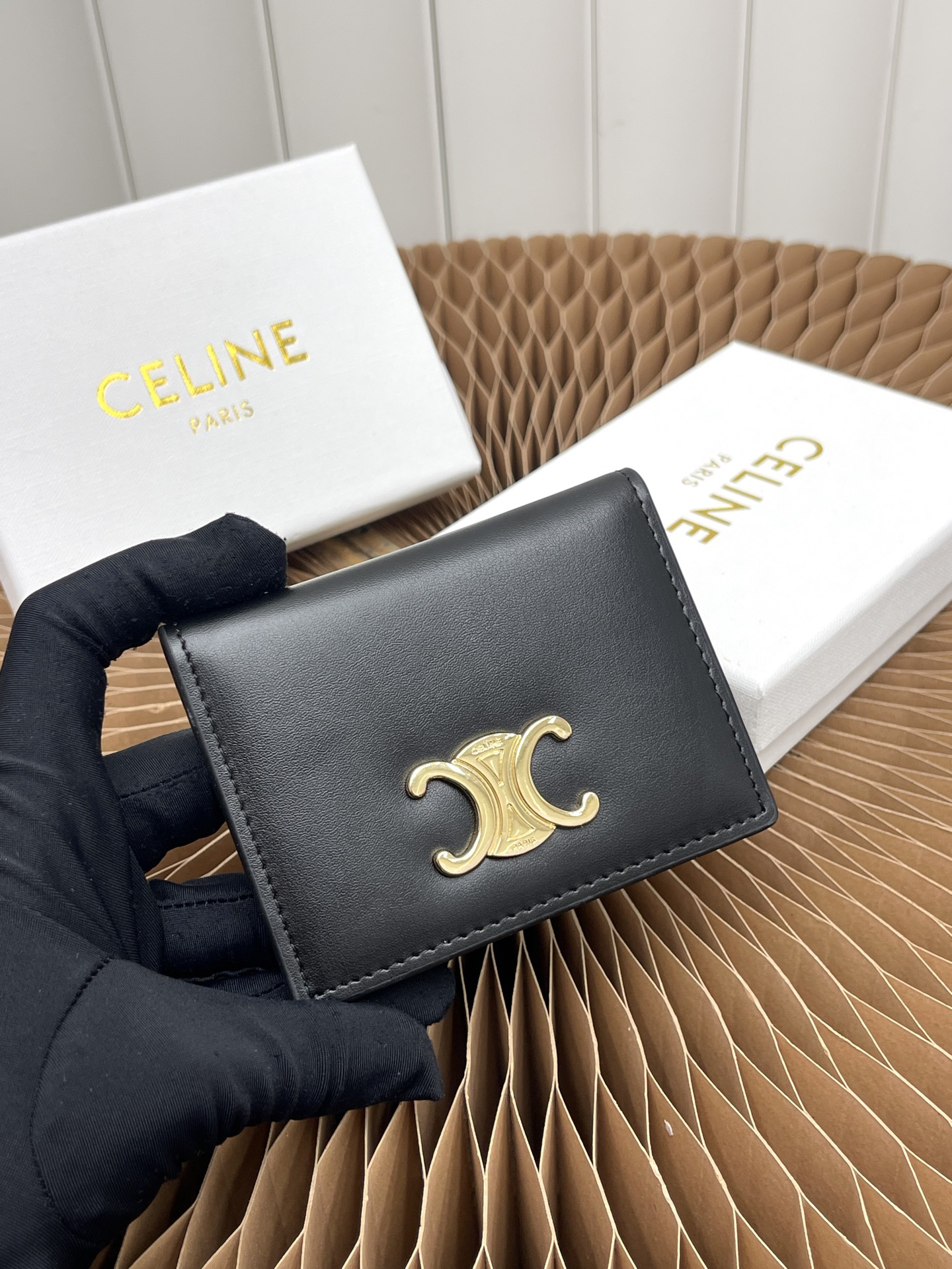 Celine Triomphe Bifold Card Holder - Image 2