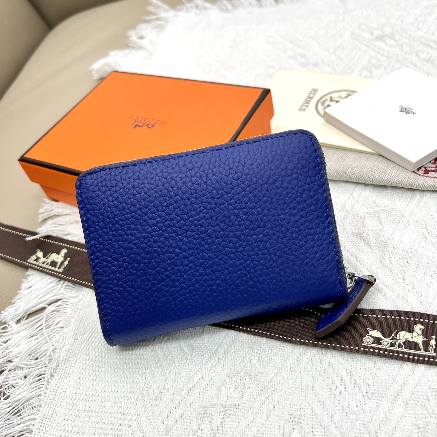 Hermes Constance Litchi-Grain Leather Wallet - Image 2