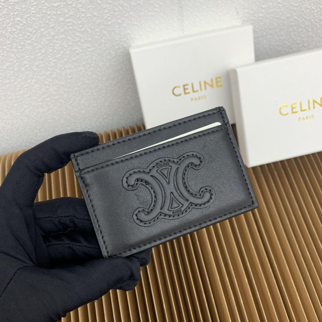 Celine Triomphe Smooth Lambskin Card Holder - Image 2