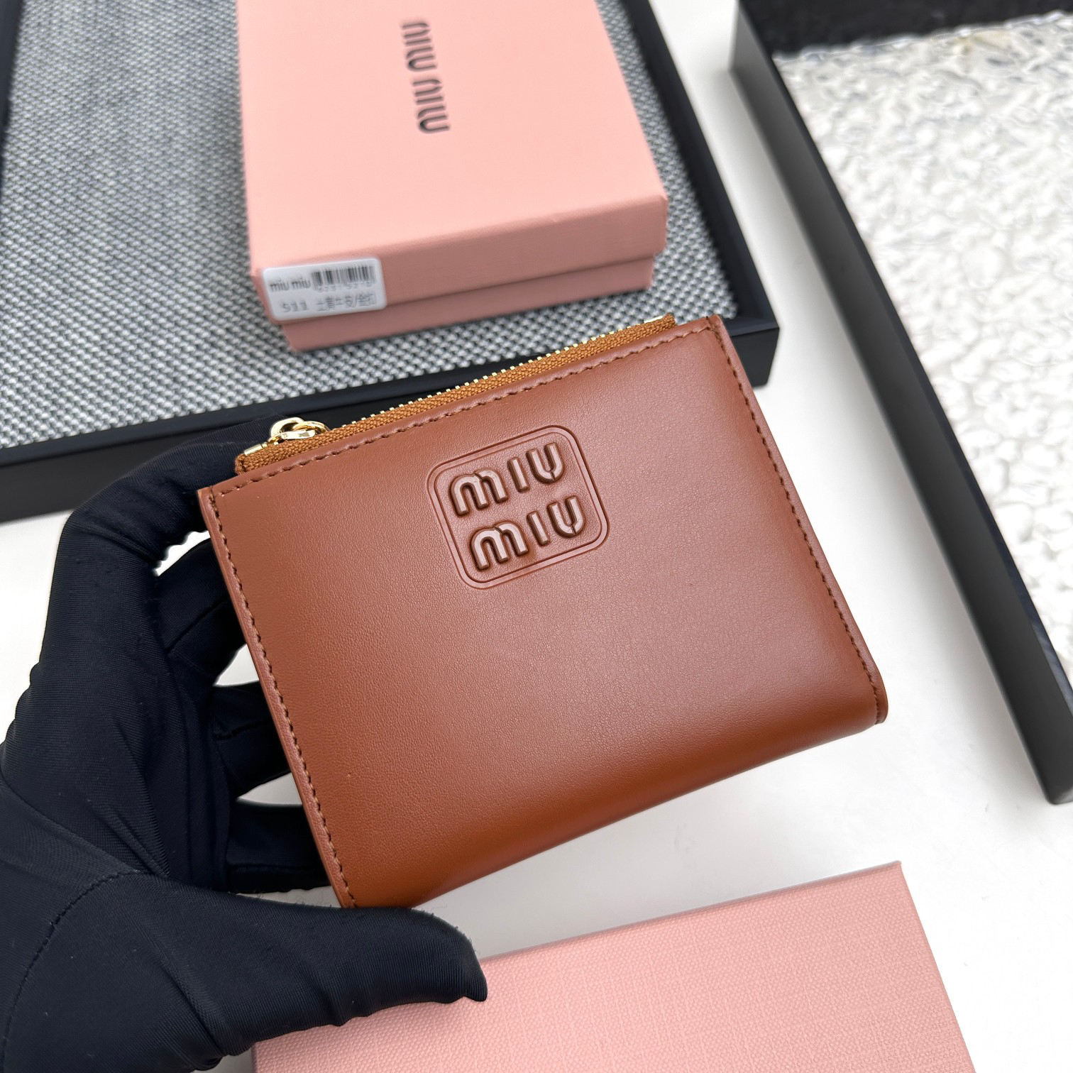 Miu Miu Leather Bifold Wallet - Image 2