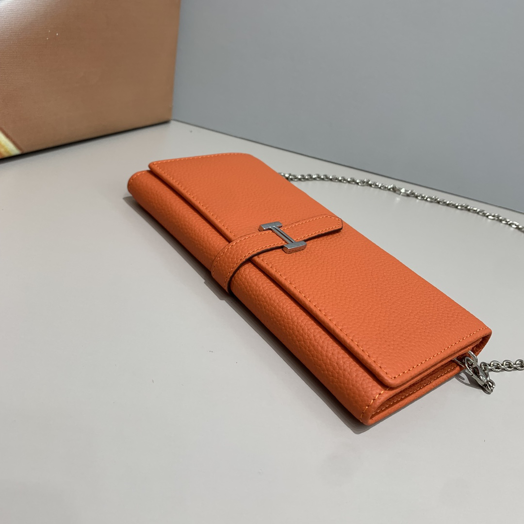 Hermes Women's Togo Leather Chain Shoulder Bag - Image 2