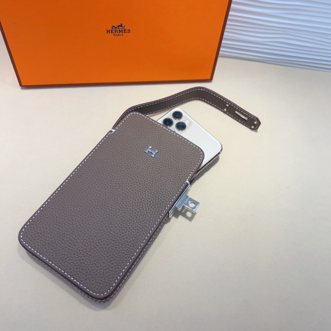 Hermes Hac a Box Tadelakt Calfskin Phone Case - Image 2