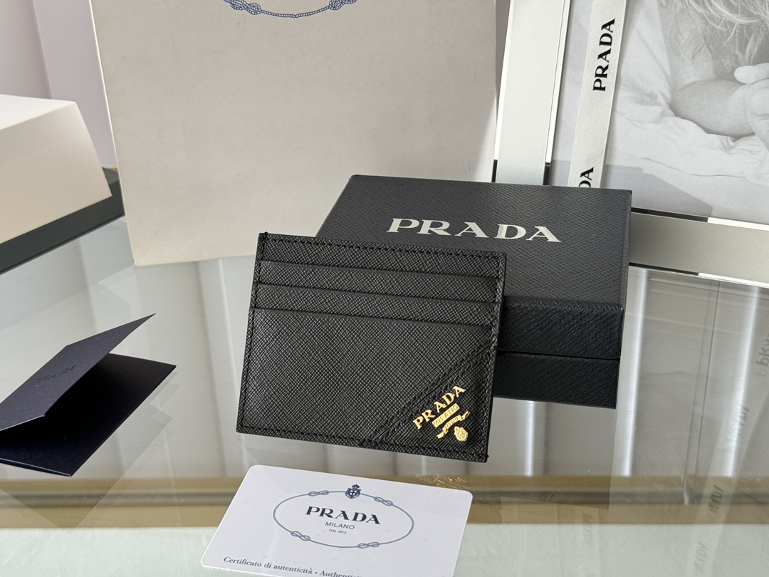 Prada Saffiano Leather Men's Card Holder - Image 2