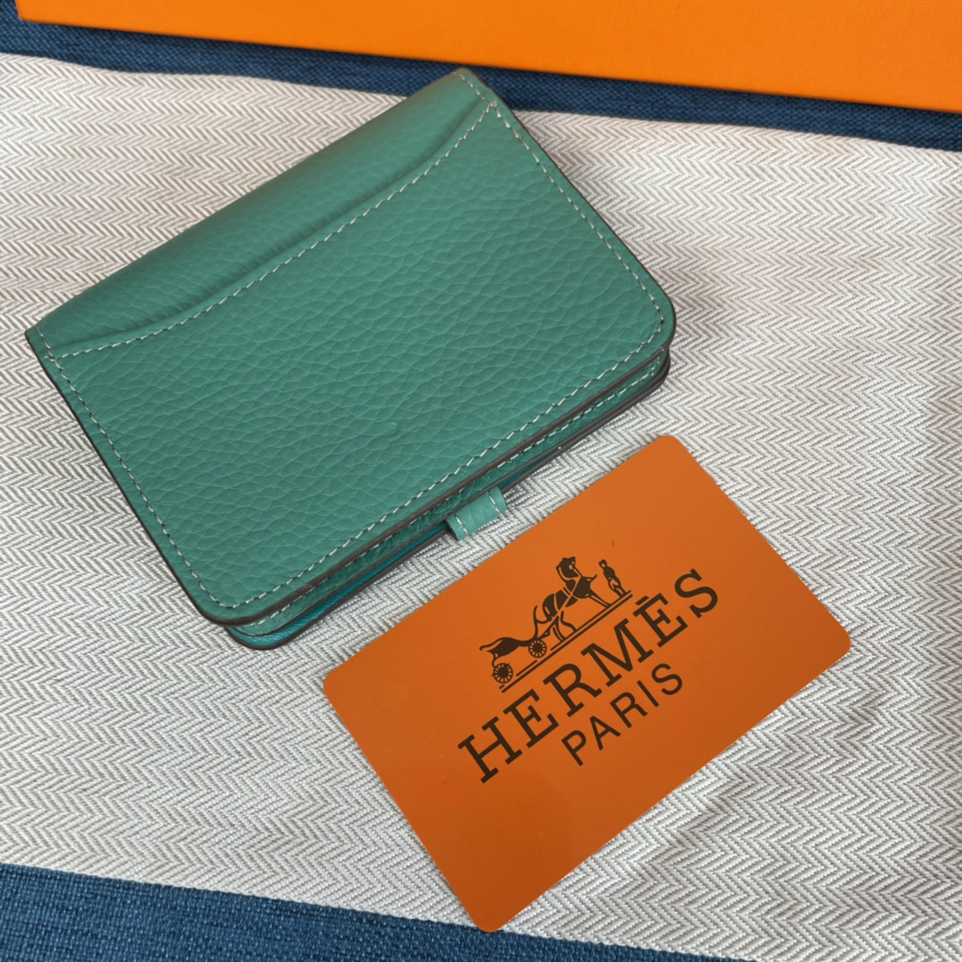 Hermès Togo Leather Card Holder - Image 2