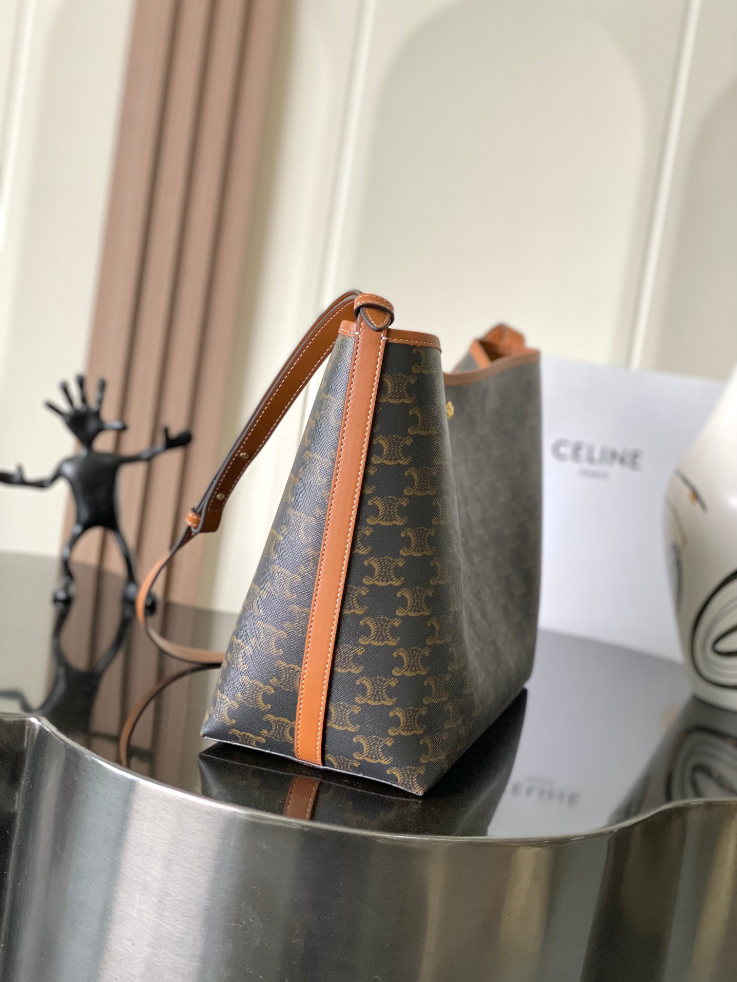 CELINE Soft Shopper Monogram Tote Bag - Image 2