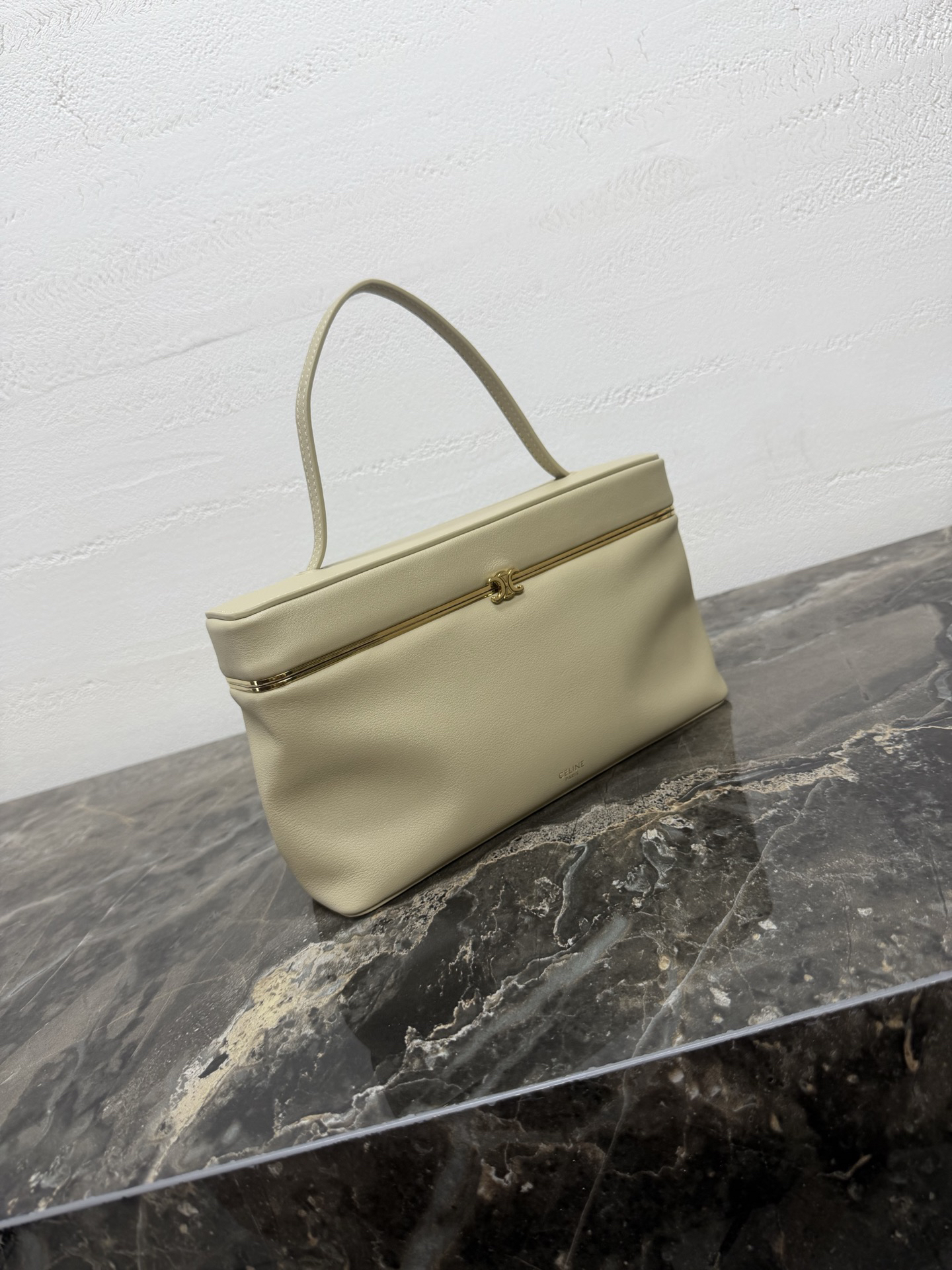 Rectangle Handbag with Gold-Tone Hardware - Image 2
