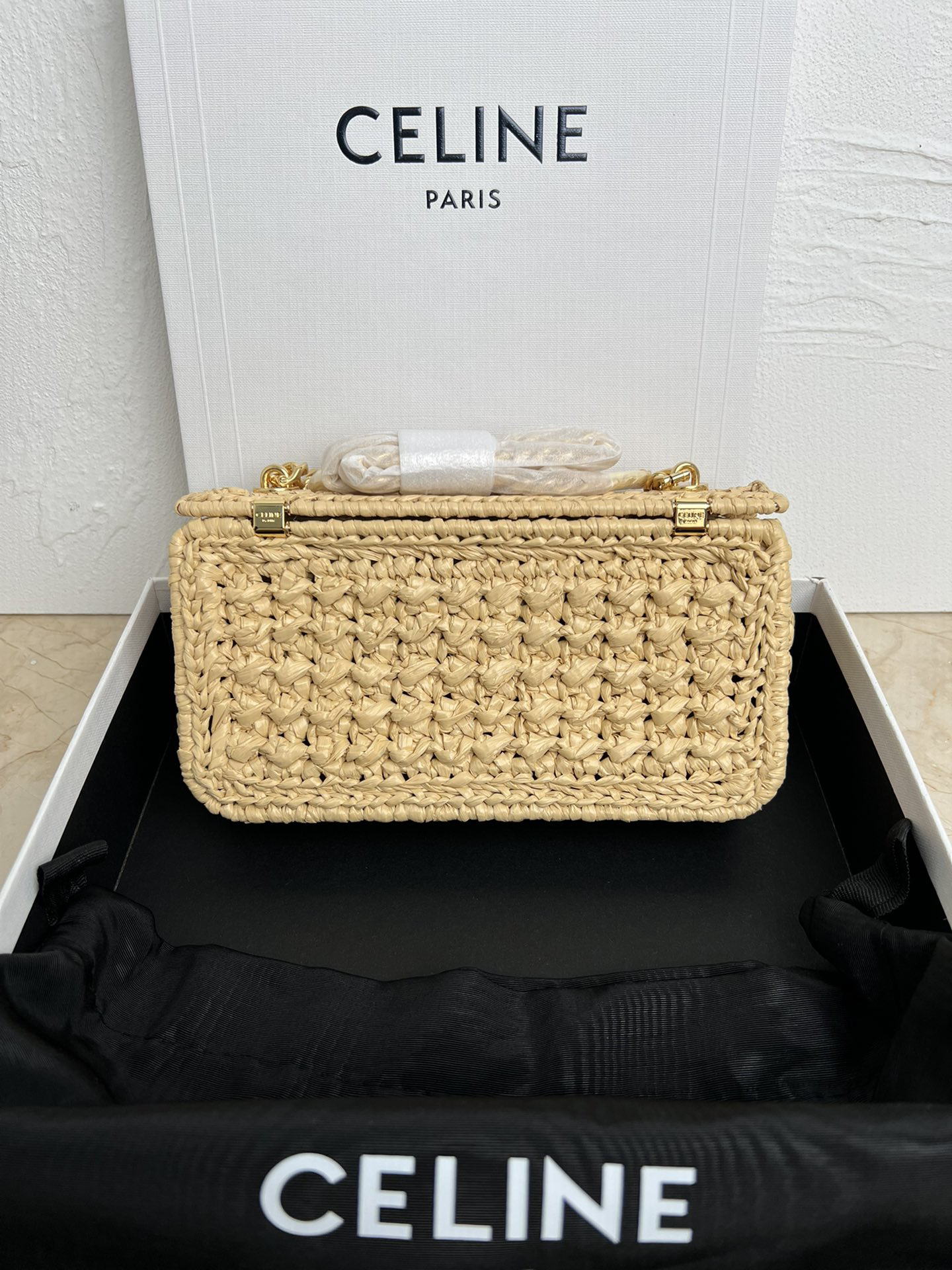 Celine TRIOMPHE Summer Limited-Edition Woven Chain Shoulder Bag - Image 2