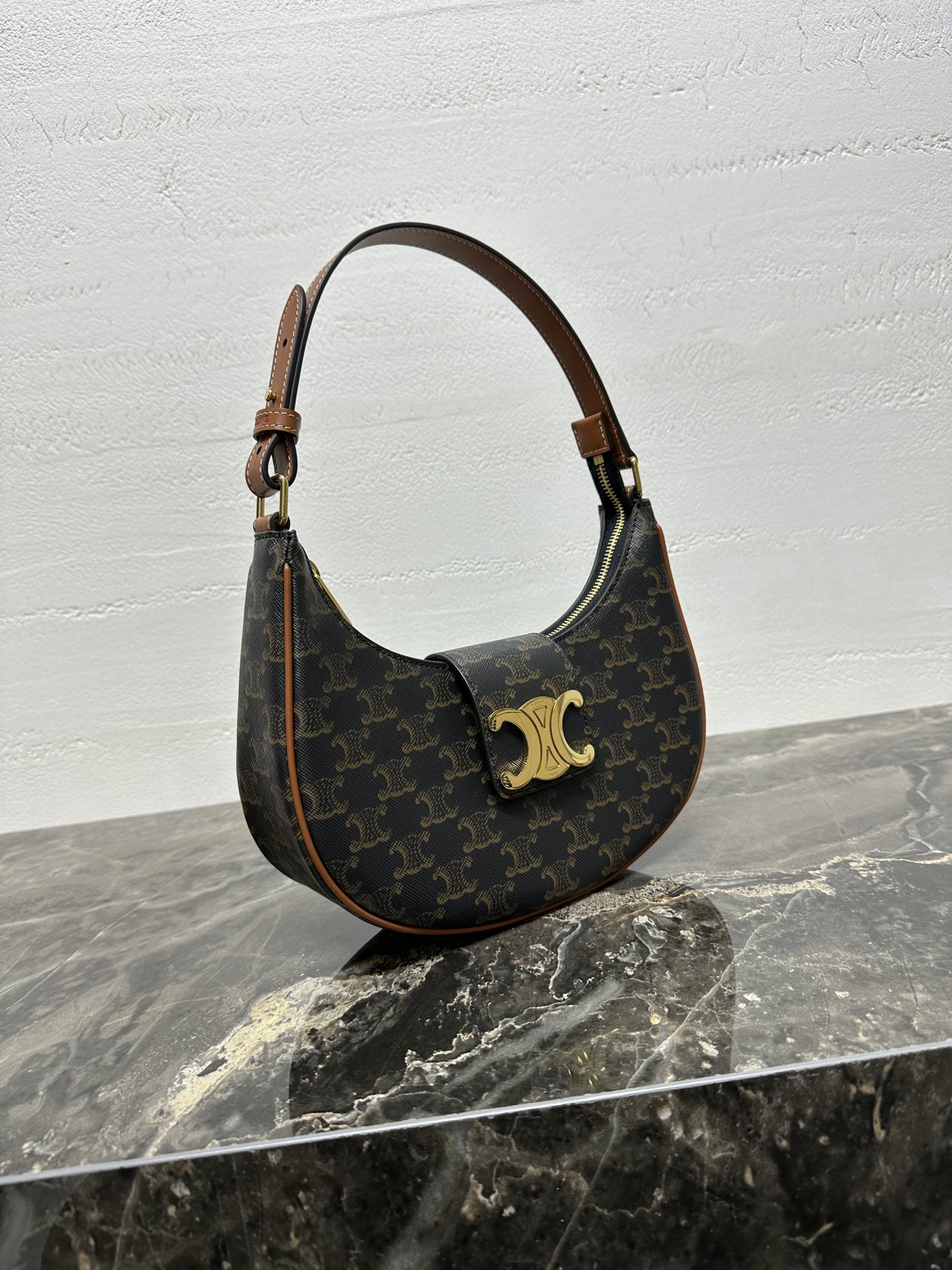 AVA Triomphe Canvas and Leather Handbag - Image 2
