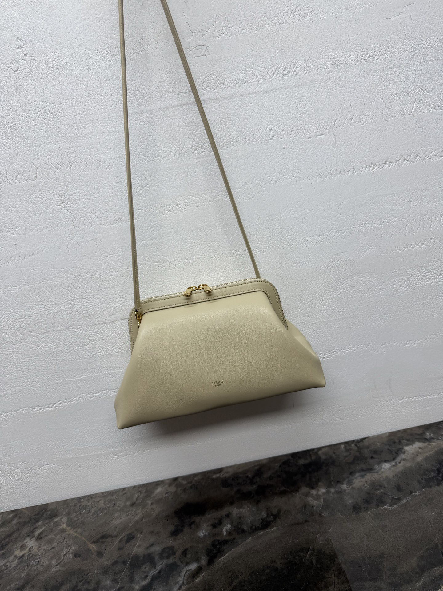 Small Leather Handbag with Steel Hardware - Image 2