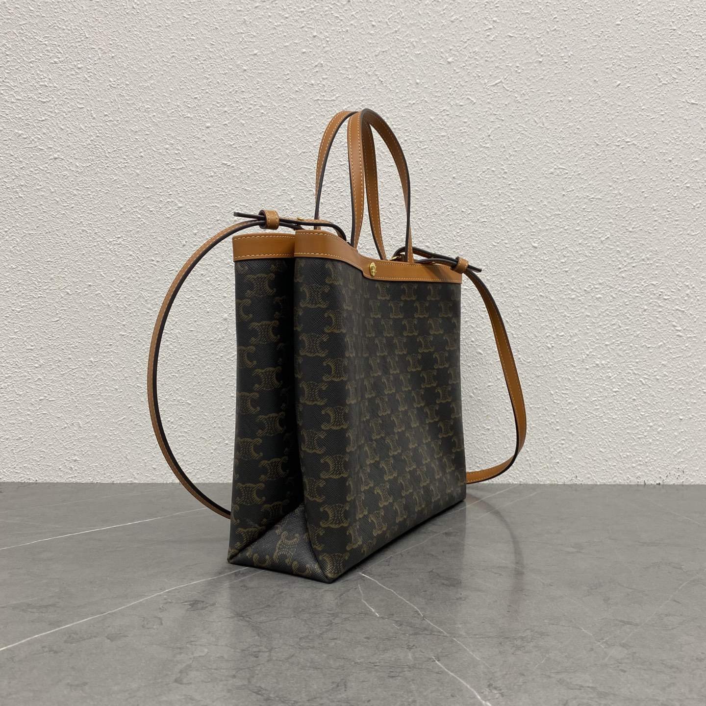 CE Square Small Tote Bag, Vintage French-Inspired Style - Image 2