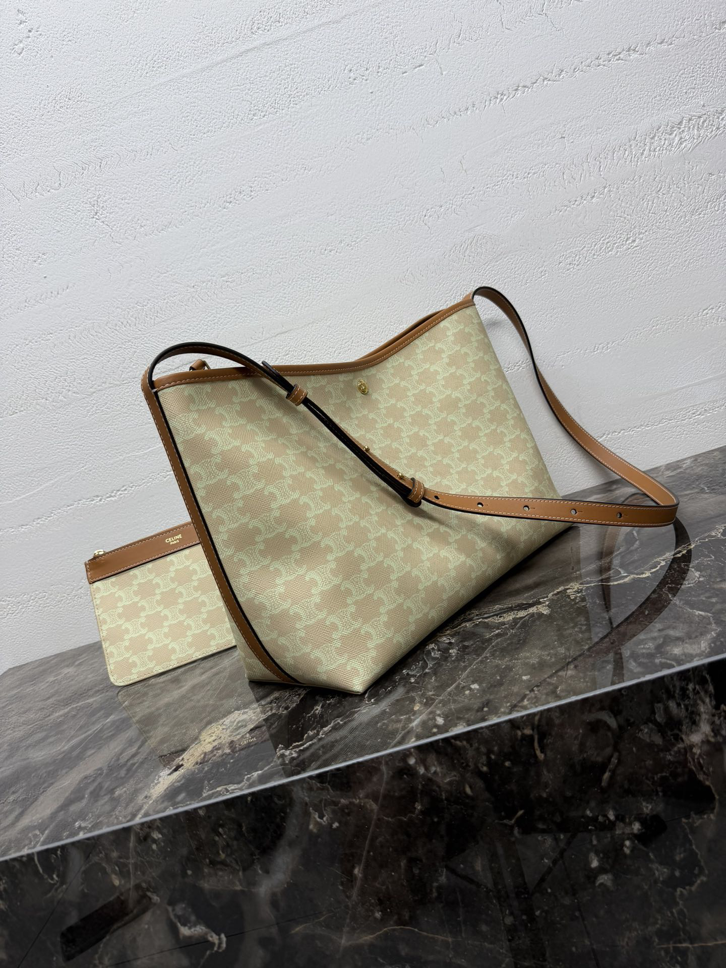 Celine Soft Logo-Print Handbag - Image 2