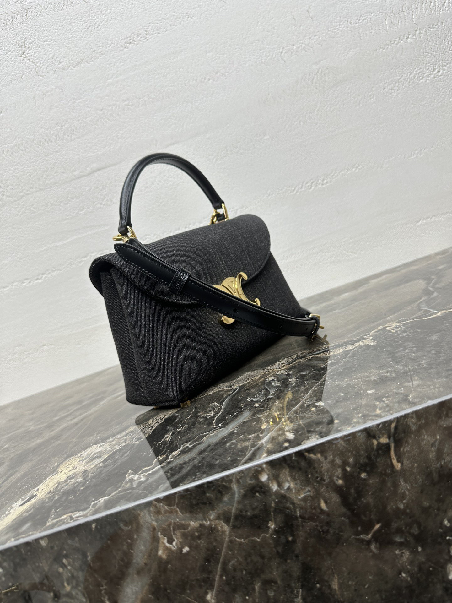 TEEN NINO Denim Crossbody Bag with Leather Trim - Image 2