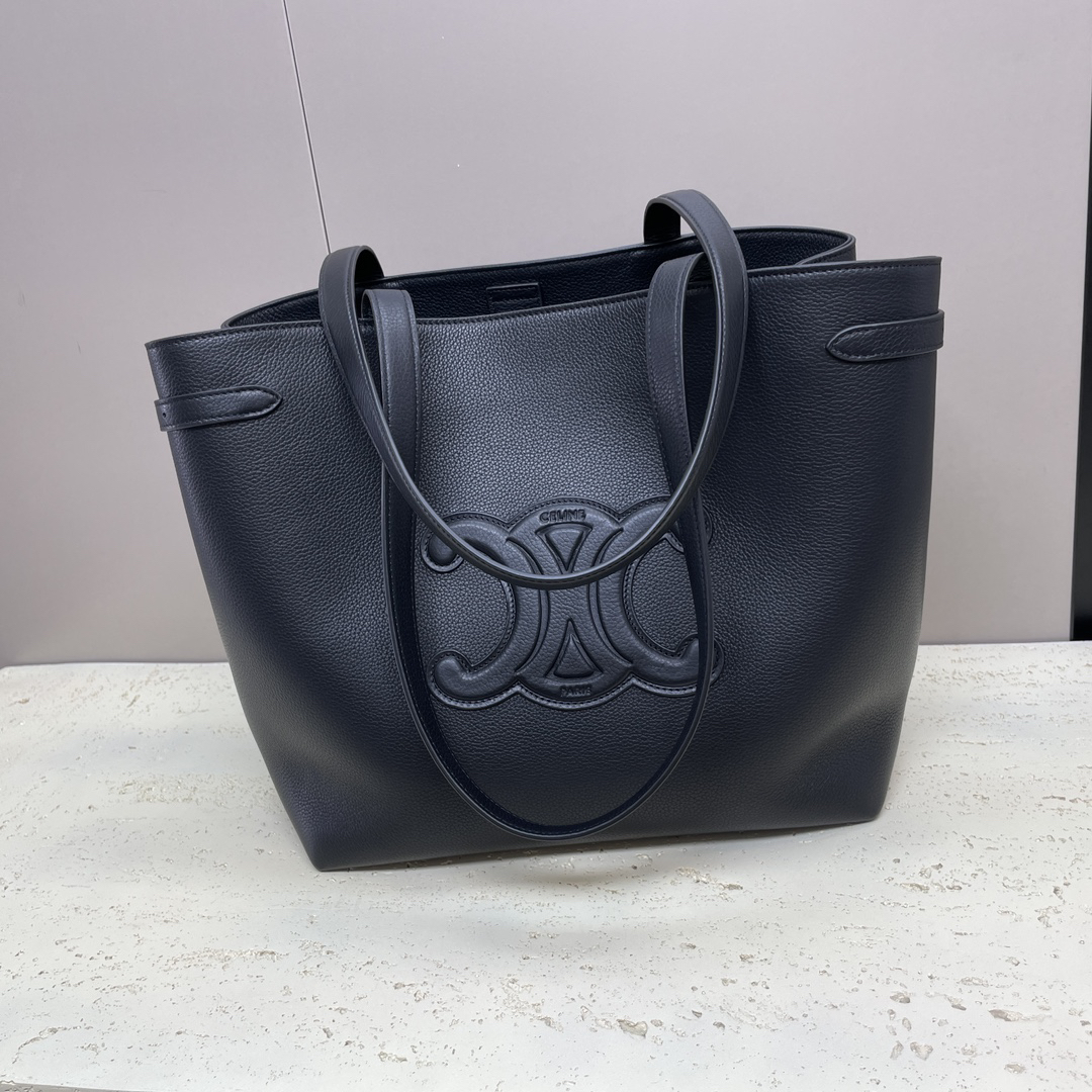 Cabas Anais Grained Leather Handbag - Image 2