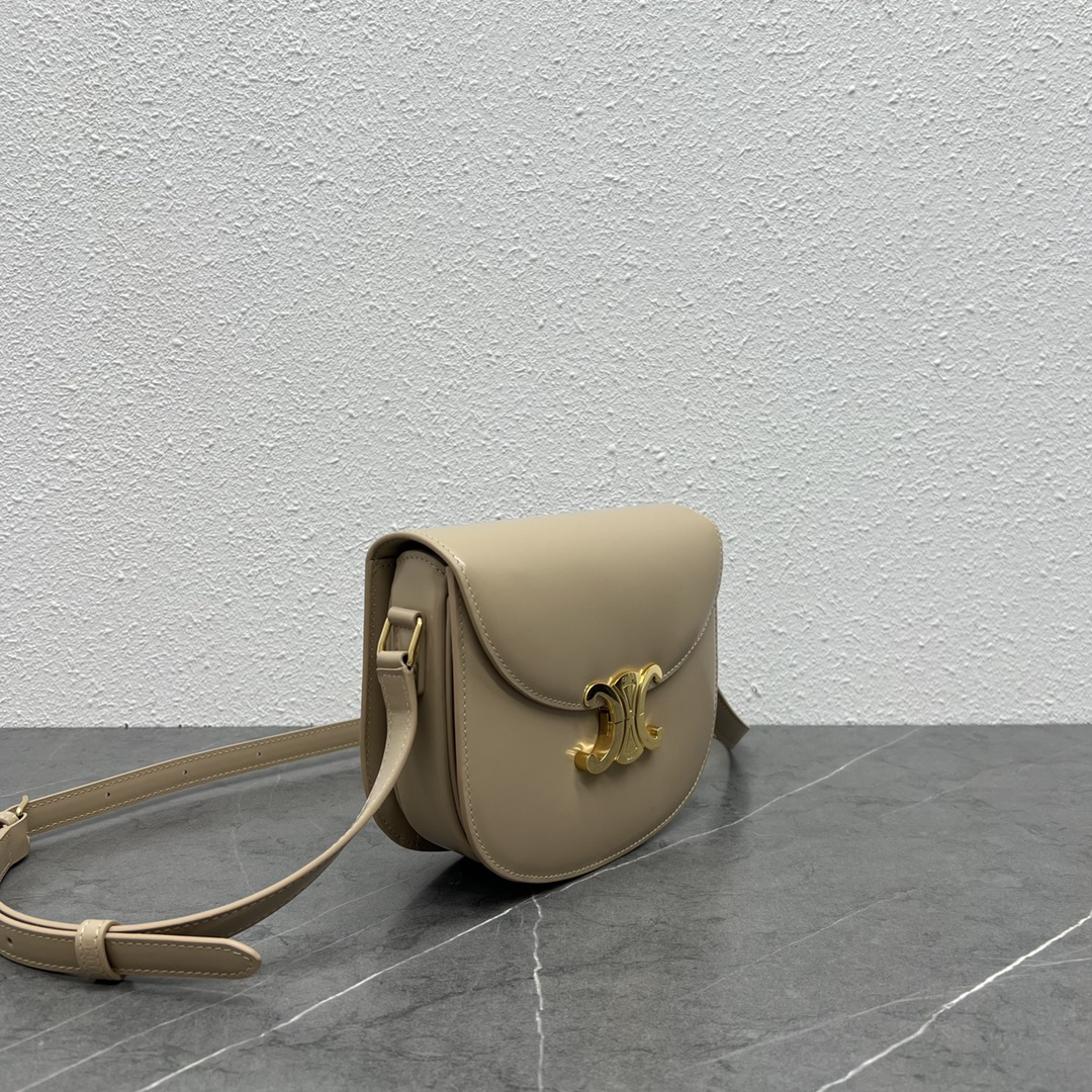 CE Saddle Crossbody Bag in Milk Tea - Image 2