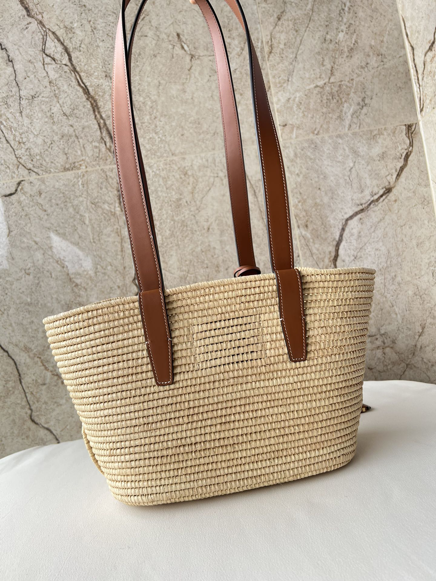 CELINE Medium Woven Triomphe Tote Bag - Image 2