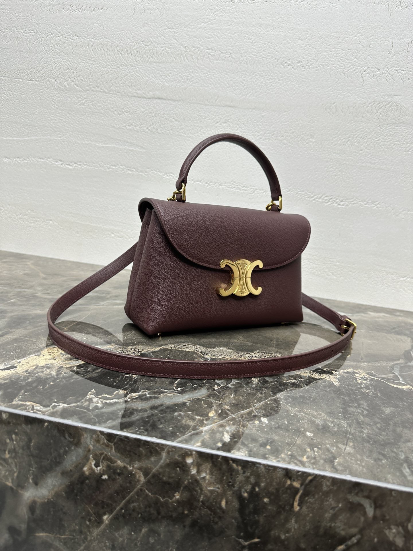 TEEN NINO Textured Glossy Leather Crossbody Handbag - Image 2