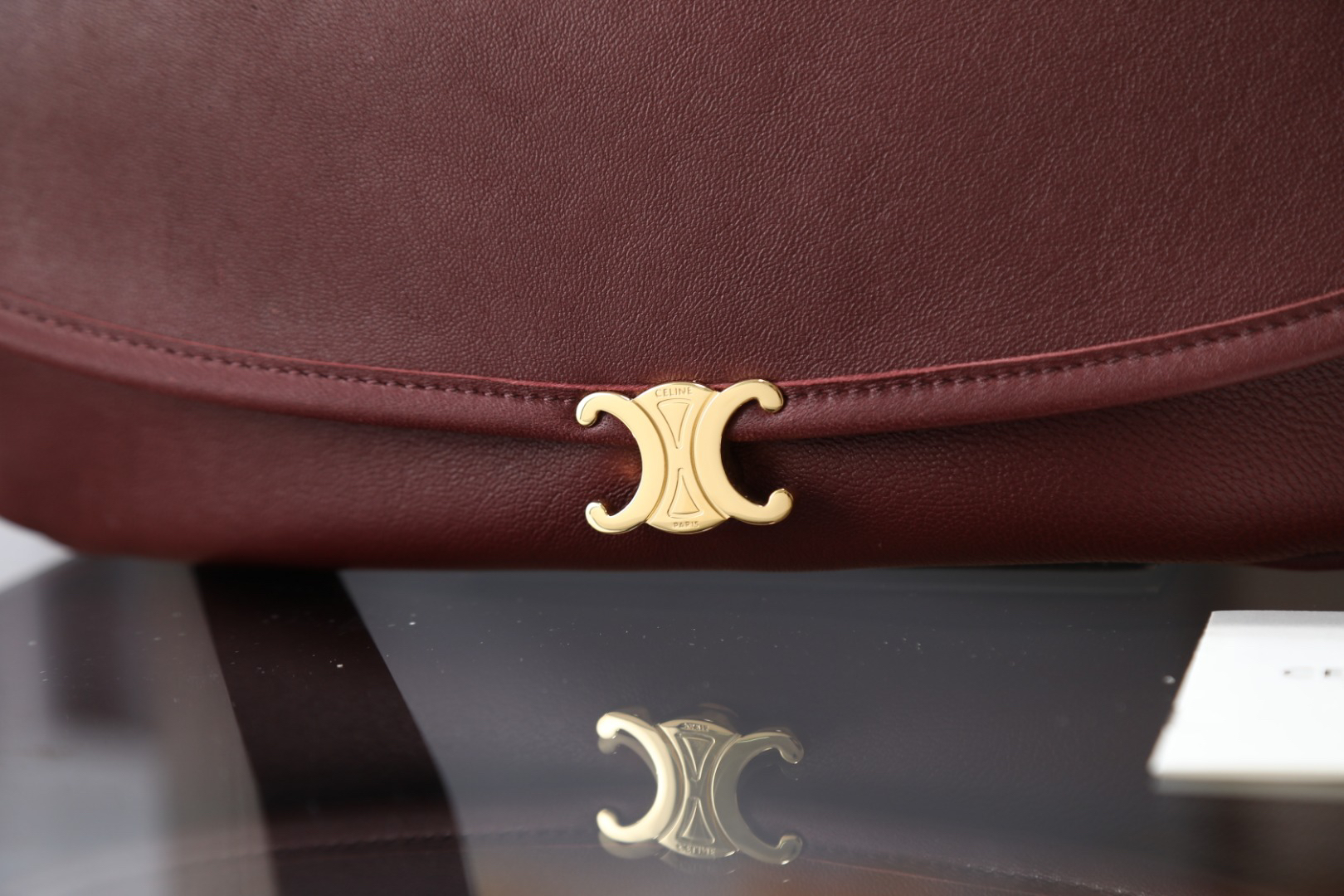 Celine Soft Triomphe Half-Moon Shoulder Bag - Image 2